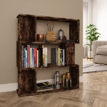 Libreria/Divisorio Rovere Fumo 80x24x96 cm in Legno Multistrato