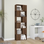 Libreria/Divisorio Rovere Marrone 60x24x186 cm