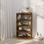 Libreria/Divisorio Rovere Fumo 80x30x135 cm in Truciolato