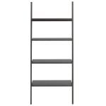 Scaffale Pendente a 4 Livelli Nero 64x34x150,5 cm