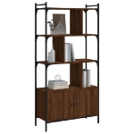 Libreria Ante Rovere Marrone 76,5x30x154,5 cm Legno Multistrato