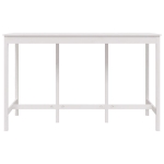 Tavolo da Bar Bianco 180x80x110 cm in Legno Massello di Pino