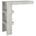 Bancone da Muro Grigio Cemento 102x45x103,5 cm Legno Compensato