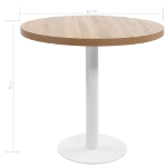 Tavolo da Bistrot Marrone Chiaro 80 cm in MDF