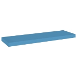 Scaffale a Parete Blu 80x23,5x3,8 cm in MDF