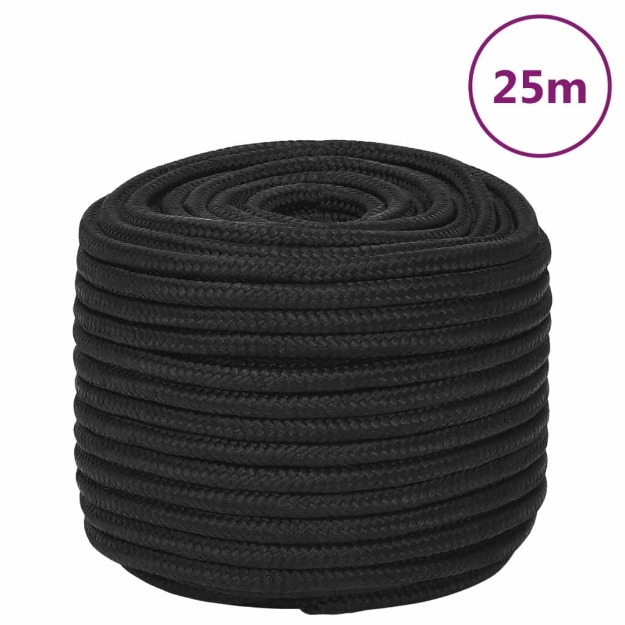 Corda Nautica Completamente Nera 14 mm 25 m in Polipropilene