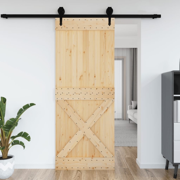 Porta NARVIK 90x210 cm in Legno Massello di Pino