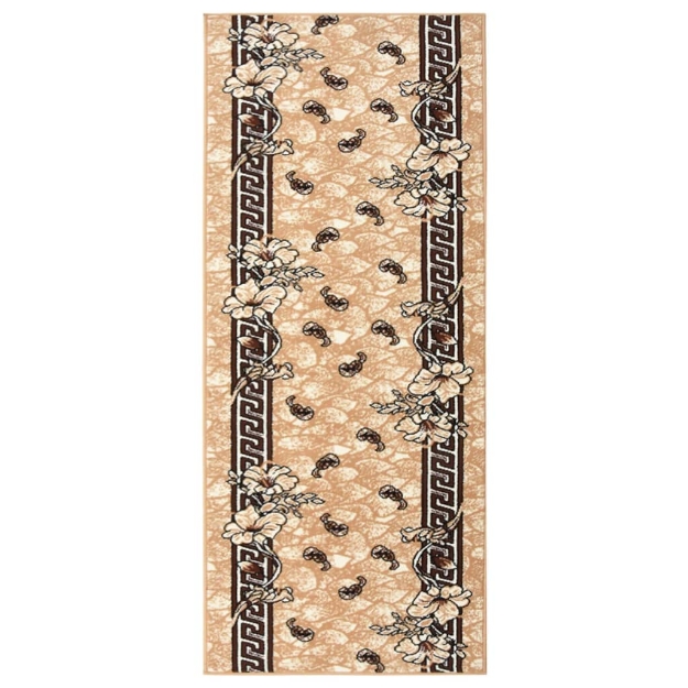 Tappeto Lungo in BCF Beige 100x250 cm