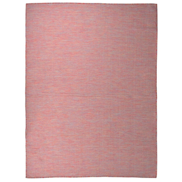 Tappeto da Esterni a Tessitura Piatta 120x170 cm Rosso