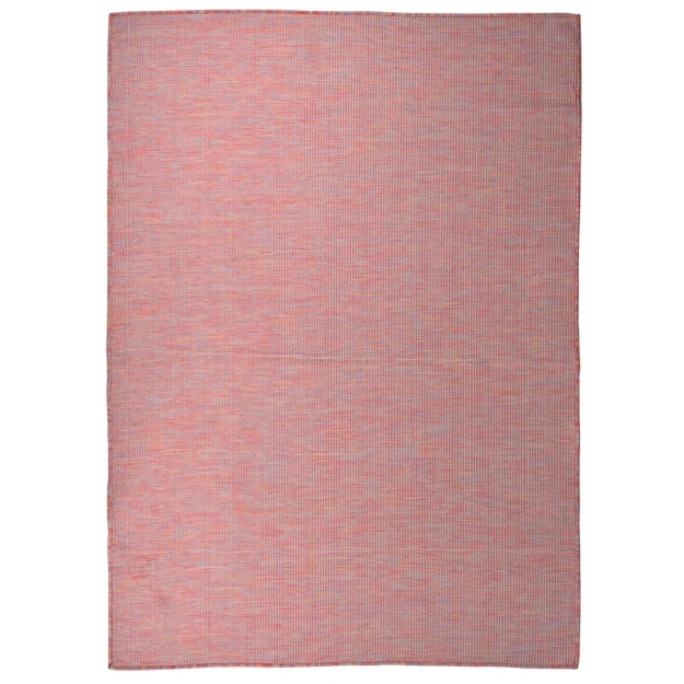 Tappeto da Esterni a Tessitura Piatta 200x280 cm Rosso