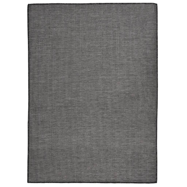 Tappeto da Esterni a Tessitura Piatta 200x280 cm Grigio