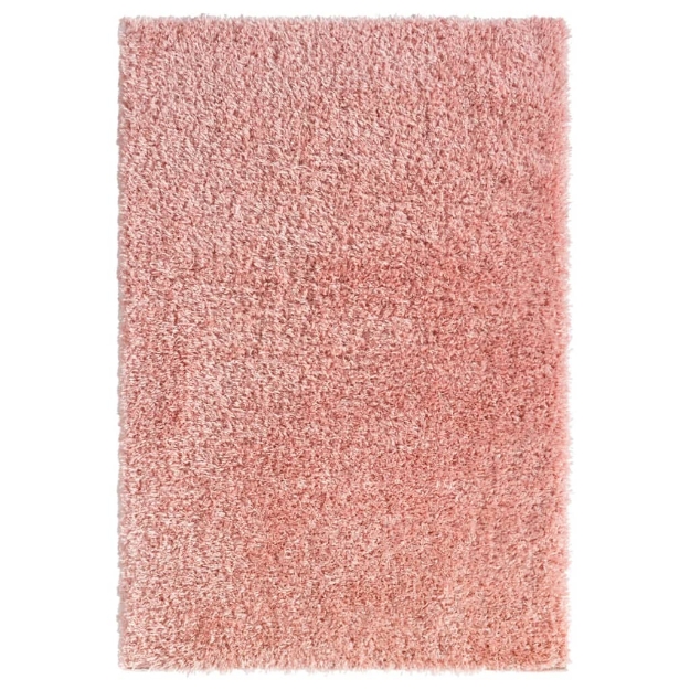 Tappeto Shaggy a Pelo Lungo Rosa 160x230 cm 50 mm