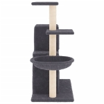 Albero per Gatti con Tiragraffi in Sisal Grigio Scuro 83 cm