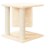 Albero per Gatti con Tiragraffi in Sisal Crema 37 cm