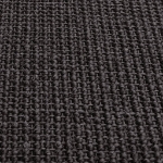 Tappeto in Sisal per Tiragraffi Nero 80x250 cm