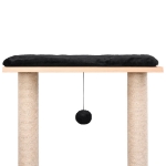 Albero per Gatti con Tappeto Tiragraffi in Sisal 129 cm