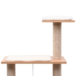 Albero per Gatti con Tappeto Tiragraffi in Sisal 123 cm