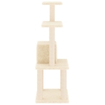 Albero per Gatti con Tiragraffi in Sisal Crema 105 cm