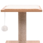 Albero per Gatti con Tappeto Tiragraffi in Sisal 62 cm