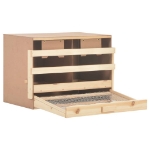 Casetta Cova per Galline 2 Scomparti 63x40x45cm Legno di Pino