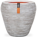 Capi Vaso a Cono Nature Rib 42x38 cm Avorio KOFI362