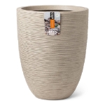 Capi Vaso Elegante Basso Waste Rib 46x58 cm Beige Terrazzo