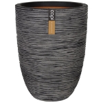 Capi Vaso Nature Rib Elegante Basso 46x58 cm Antracite KOFZ783