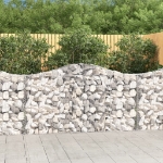 Cesti Gabbioni ad Arco 10 pz 200x30x100/120 cm Ferro Zincato