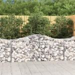 Cesti Gabbioni ad Arco 15 pz 200x50x80/100 cm Ferro Zincato