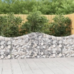 Cesti Gabbioni ad Arco 18 pz 200x30x80/100 cm Ferro Zincato