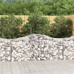 Cesti Gabbioni ad Arco 18 pz 200x50x80/100 cm Ferro Zincato