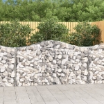 Cesti Gabbioni ad Arco 3 pz 200x50x100/120 cm Ferro Zincato