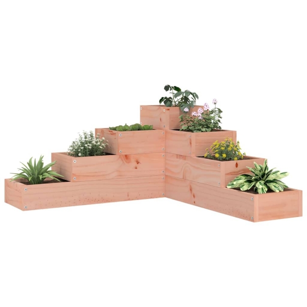 Fioriera Giardino 4 Ripiani 80,5x79x36cm Legno Massello Douglas