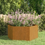 Fioriera Ruggine 90x90x45 cm Acciaio Corten