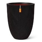 Capi Vaso Elegante Groove 46x58 cm Nero