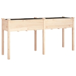 Fioriera con Fodera 161x45x76 cm Legno Massello di Abete