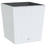 Fioriera con Interno Rimovibile Bianco 37 / 64 L PP Rattan