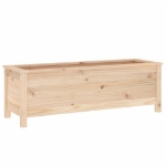 Fioriera Rialzata da Giardino 119,5x40x39cm Legno Massello Pino