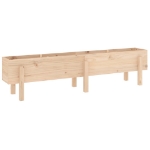 Fioriera Rialzata da Giardino 160x30x38 cm Legno Massello Pino