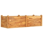 Fioriera Rialzata da Giardino 160x60x44cm Legno Massello Acacia