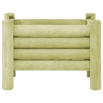 Fioriera Rialzata da Giardino Legno Impregnato Pino 60x40x42 cm