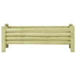 Fioriera Rialzata Giardino Legno Impregnato Pino 120x40x42 cm