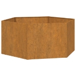 Fioriera Ruggine 90x90x45 cm Acciaio Corten