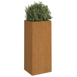 Fioriera 32x27,5x75 cm Acciaio Corten