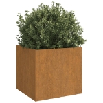 Fioriera 42x40x39 cm Acciaio Corten