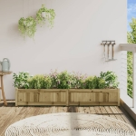 Fioriera da Giardino 180x31x31 cm in Legno di Pino Impregnato