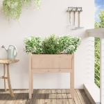 Fioriera da Giardino con Gambe 70x31x70 cm Legno Massello Pino