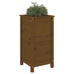 Fioriera da Giardino Miele 40x40x78 cm Legno Massello di Pino