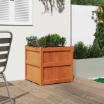 Fioriera Giardino Marrone Cera 60x60x60 cm Legno Massello Pino