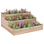 Fioriera Rialzata da Giardino 120x120x56cm Legno Massello Abete